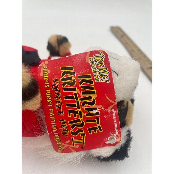 Karate Kritters Squeeze Plush Toy Tiger Roars Delight Great For Fun & Play - Picture 7 of 7